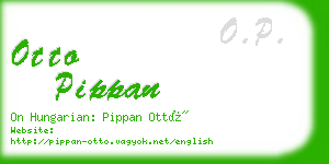 otto pippan business card